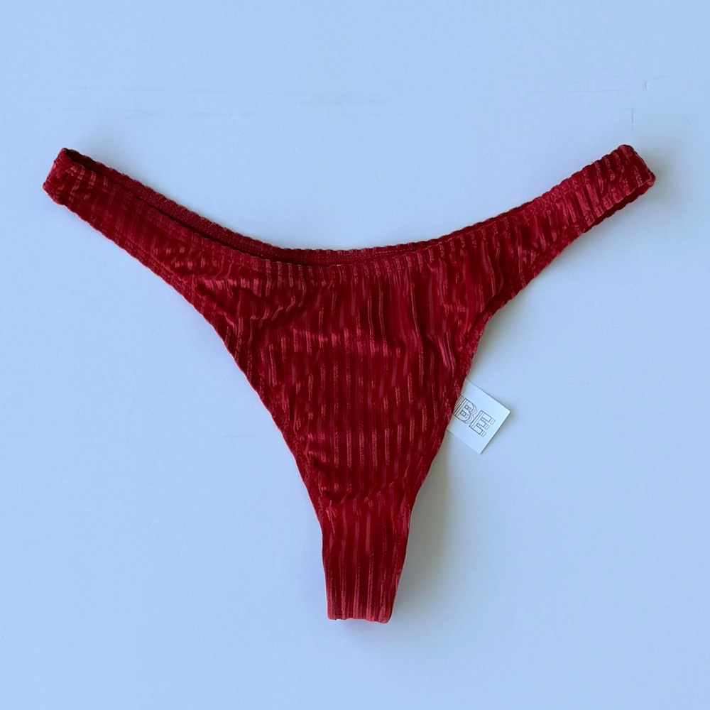 Dippin Daisys Velvet Rib SEAPORT Thong Bikini Bottom